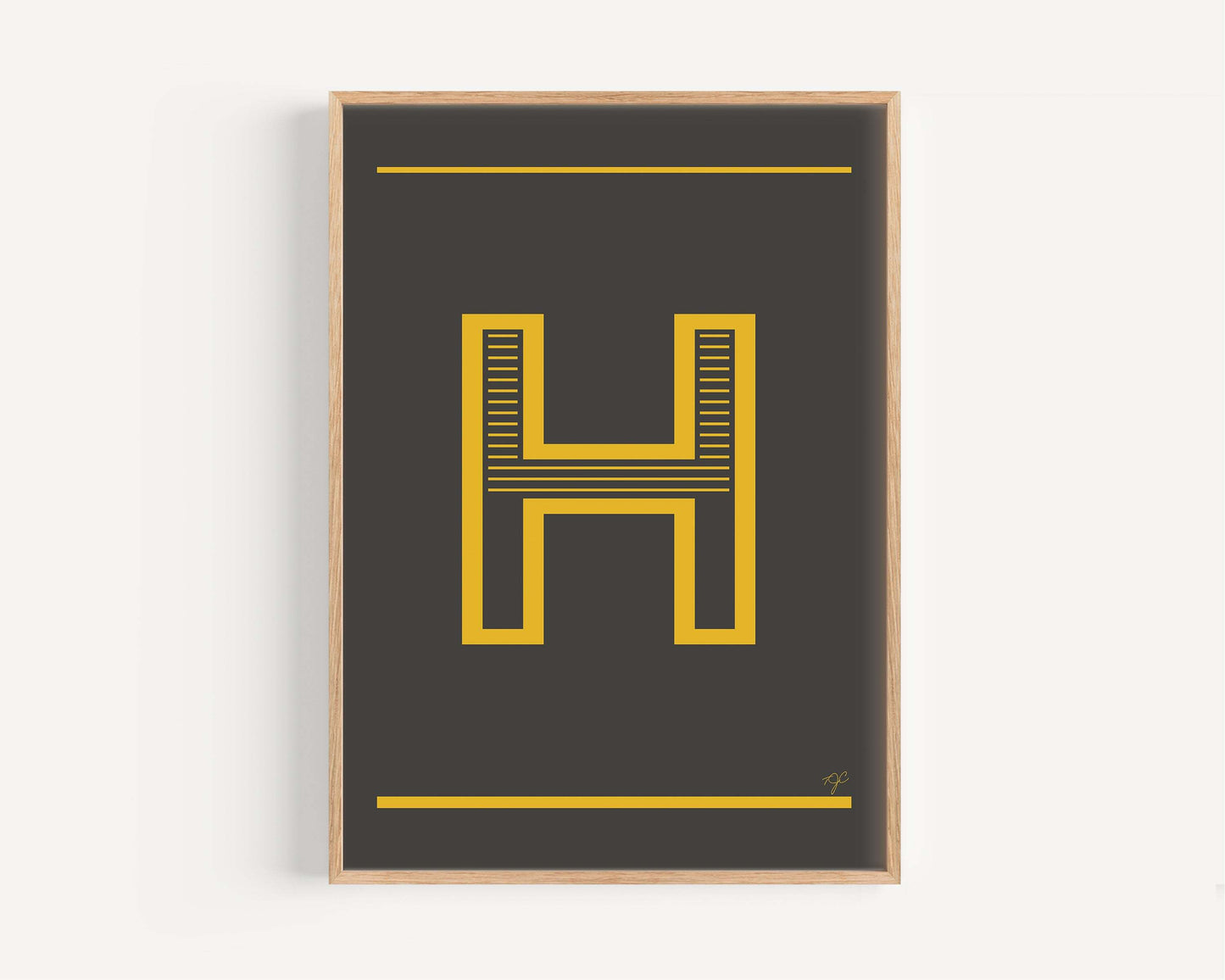 "H" – The Alphabet Print Collection