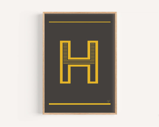 "H" – The Alphabet Print Collection