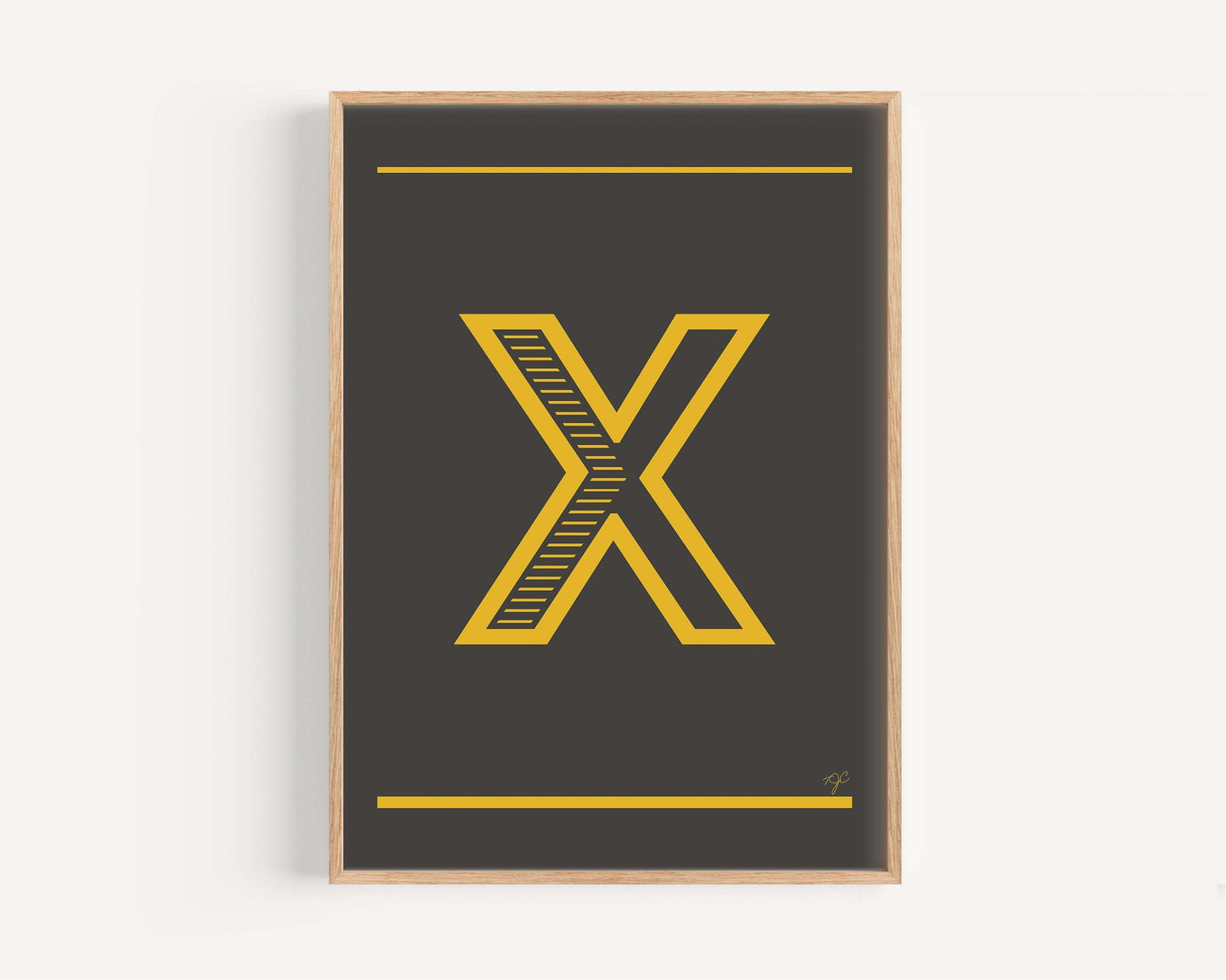 "X" – The Alphabet Print Collection