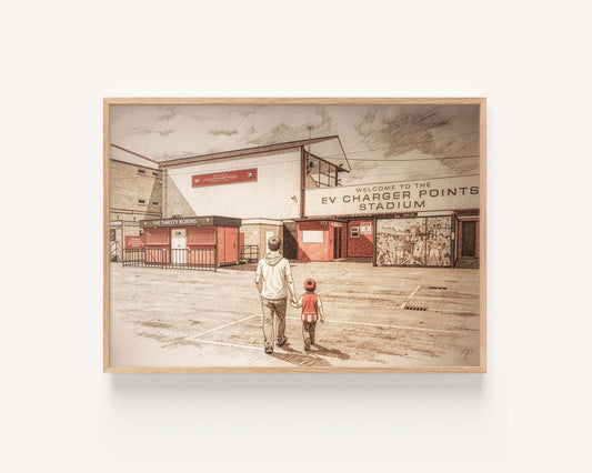 "Pride of Gloucestershire" Cheltenham Town FC Football Wall Art Print | UK