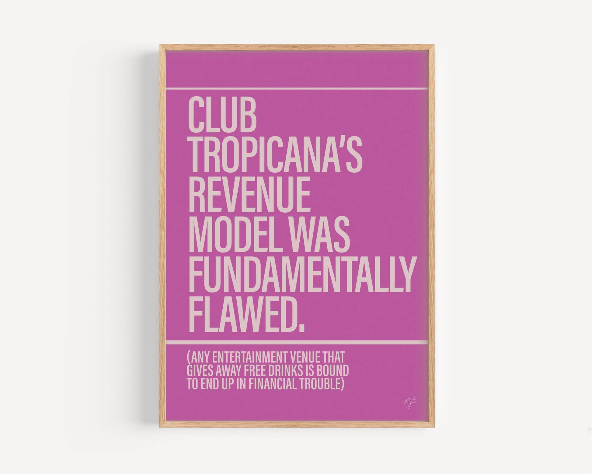 Club Tropicana by Wham print 