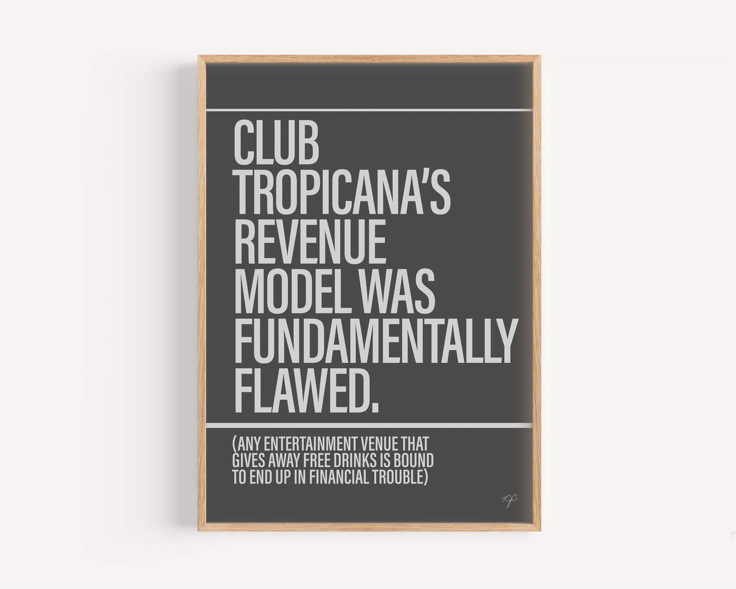 Club Tropicana by Wham print 