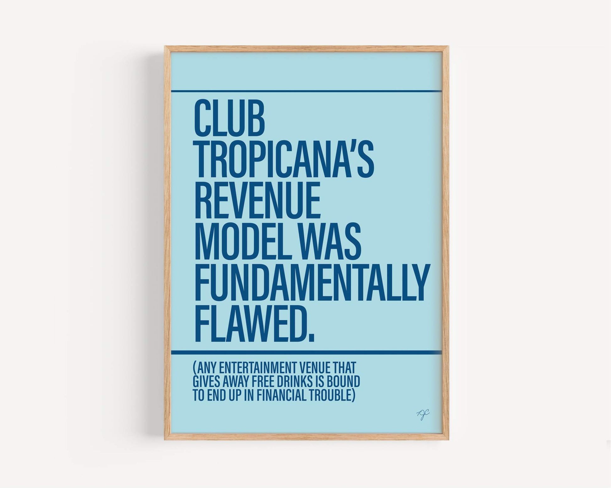 Club Tropicana by Wham print 
