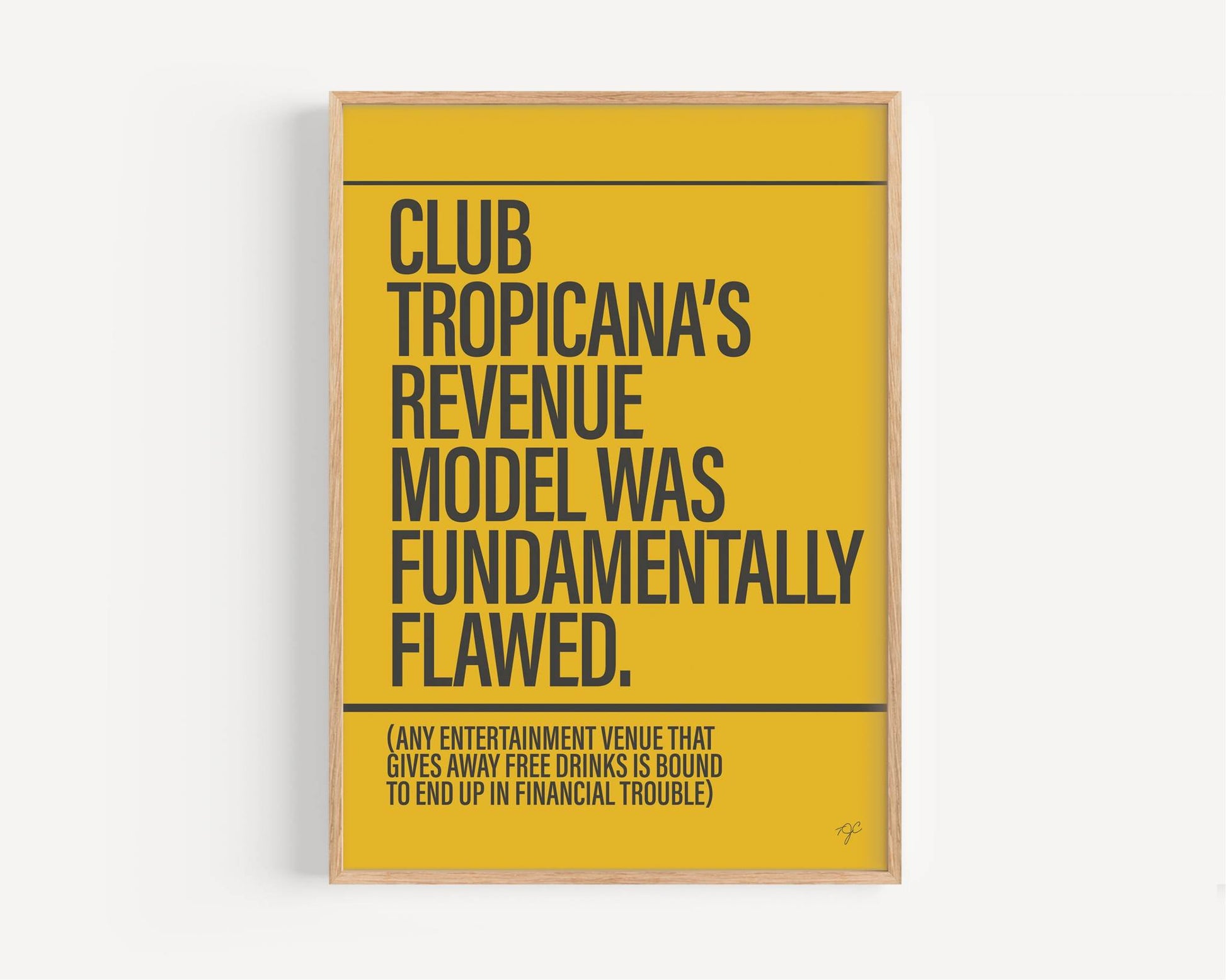 Club Tropicana by Wham print 