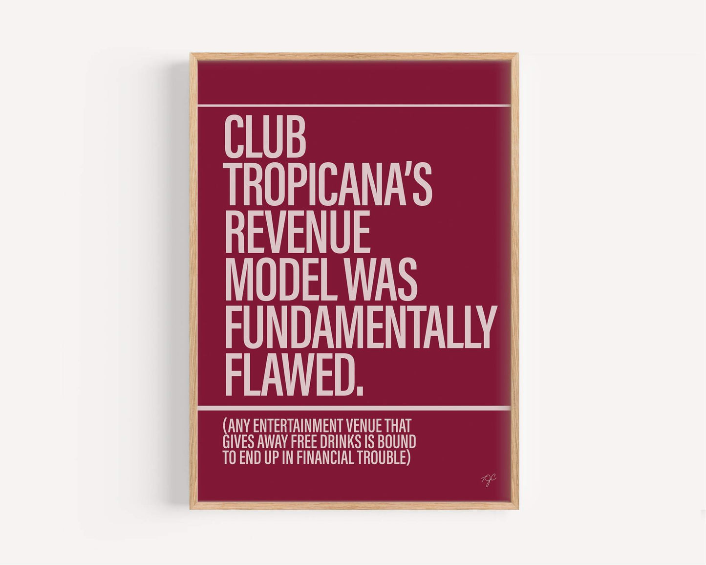 Club Tropicana by Wham print 