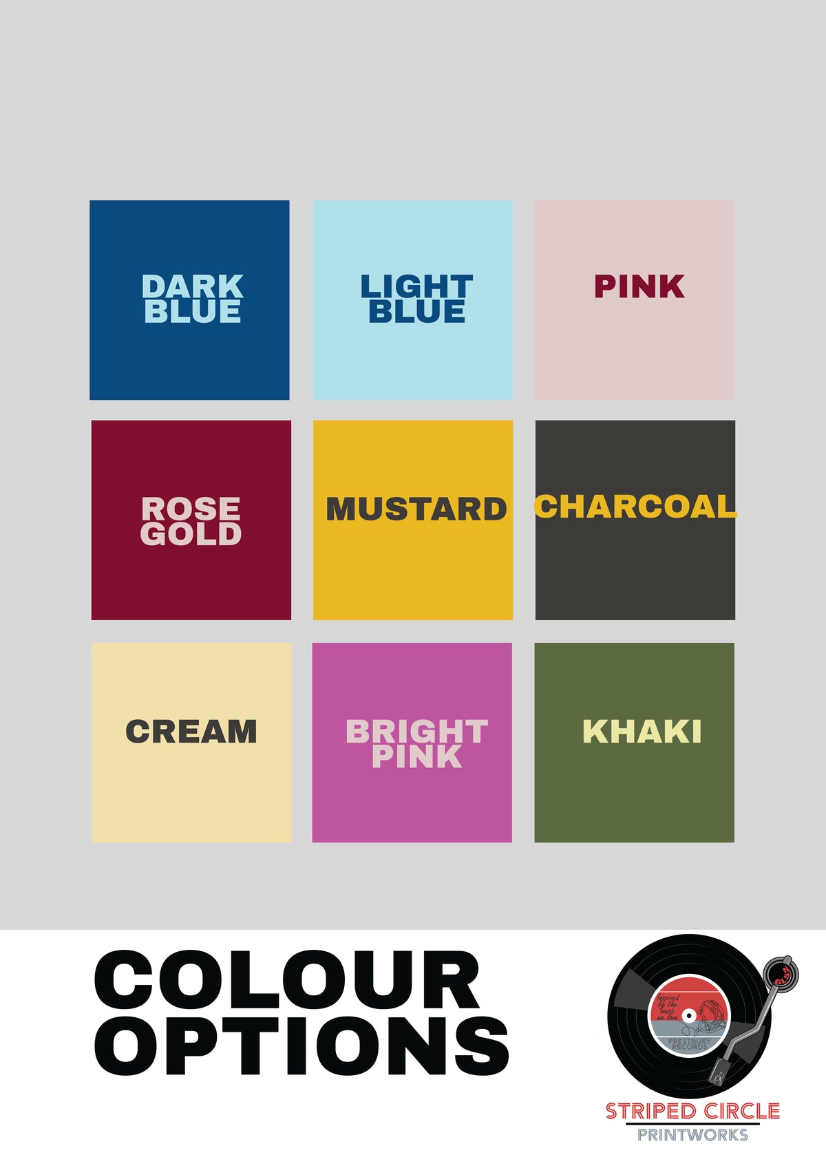 Colouring Option Yellow print on a high quality matte paper - various colours! – Striped ...