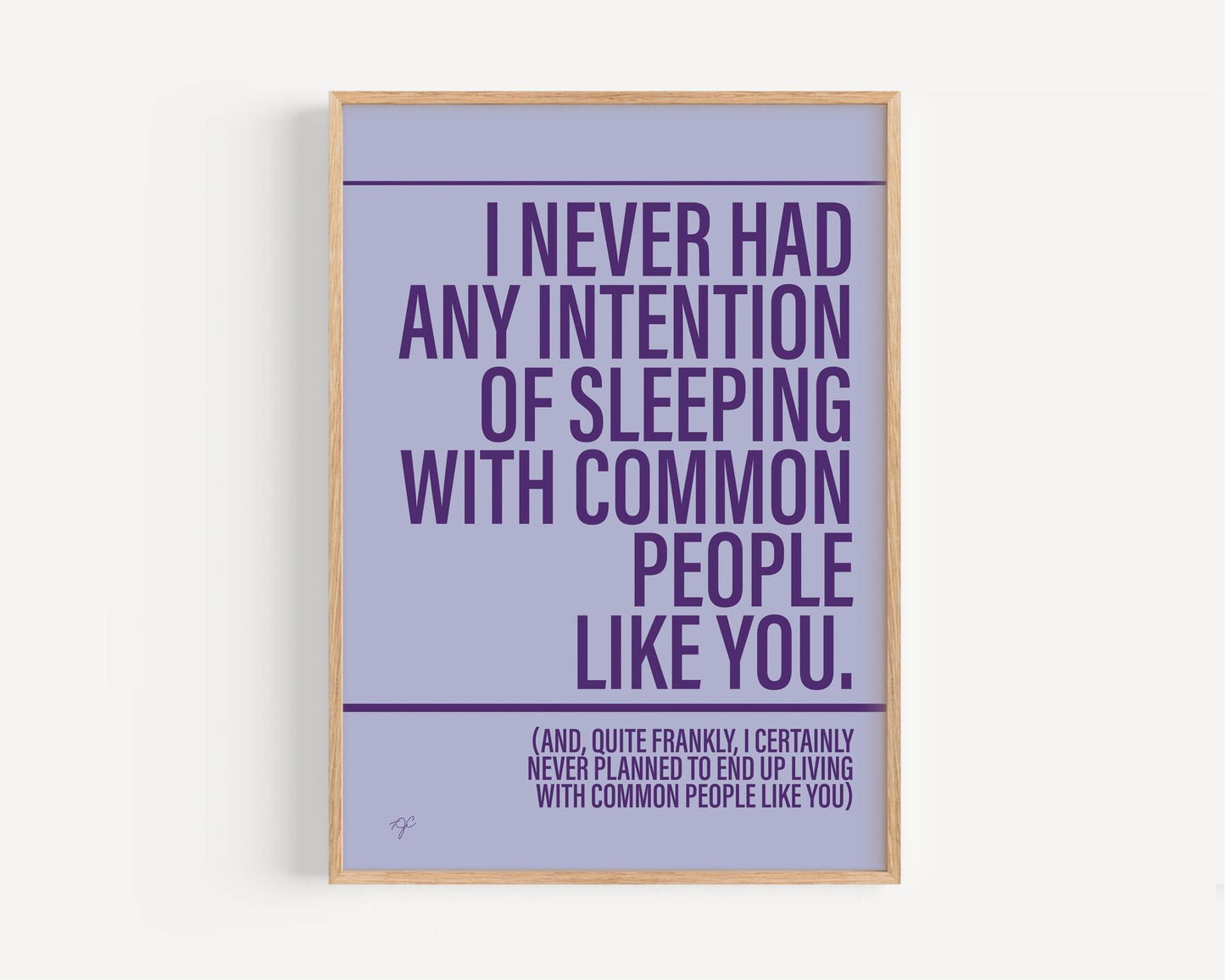 Common People Pulp print