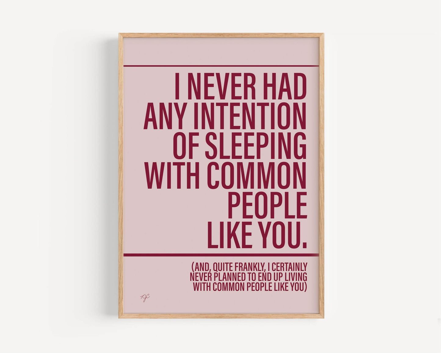 Common People Pulp print