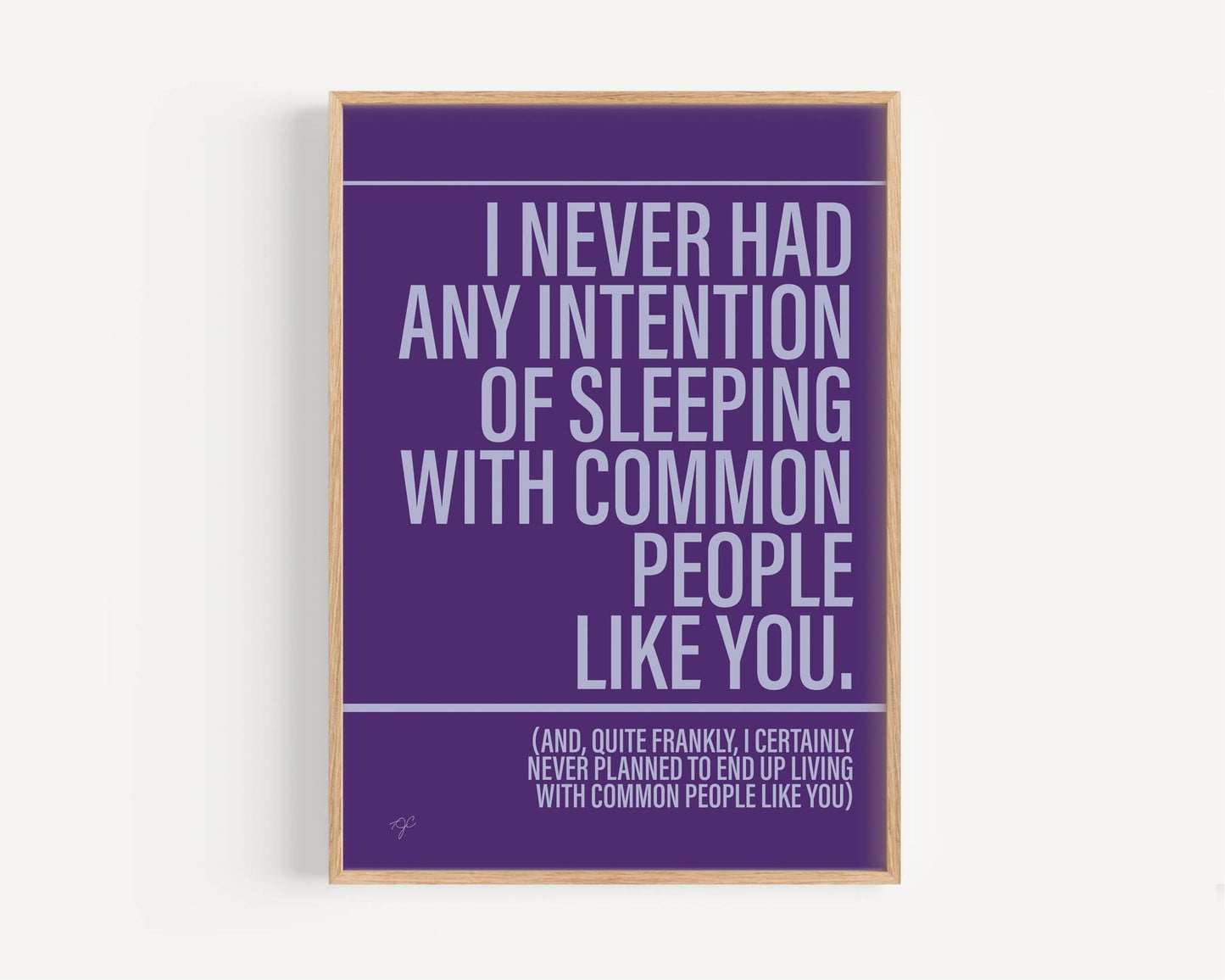 Common People Pulp print