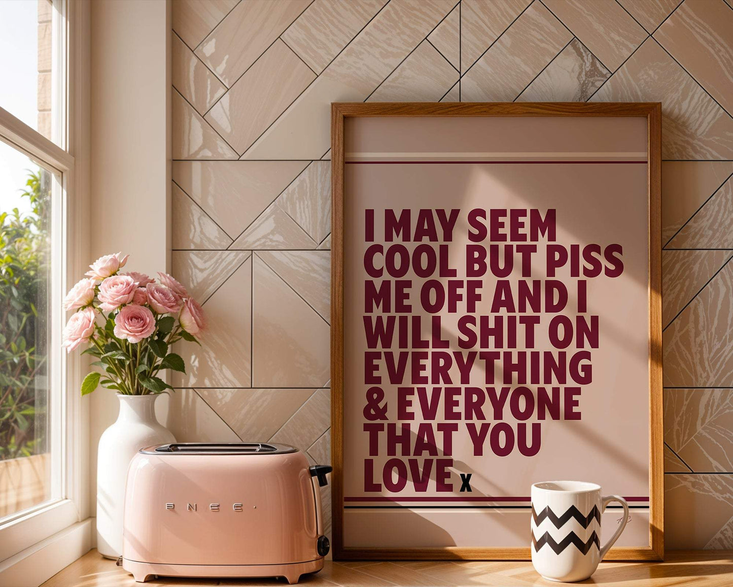 "I may seem cool..." print