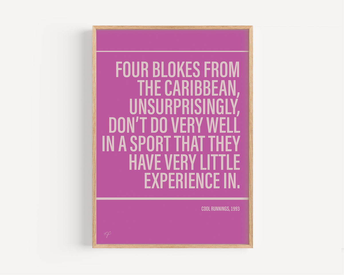 Cool Runnings Alternative TV and Film Print | UK Wall Art