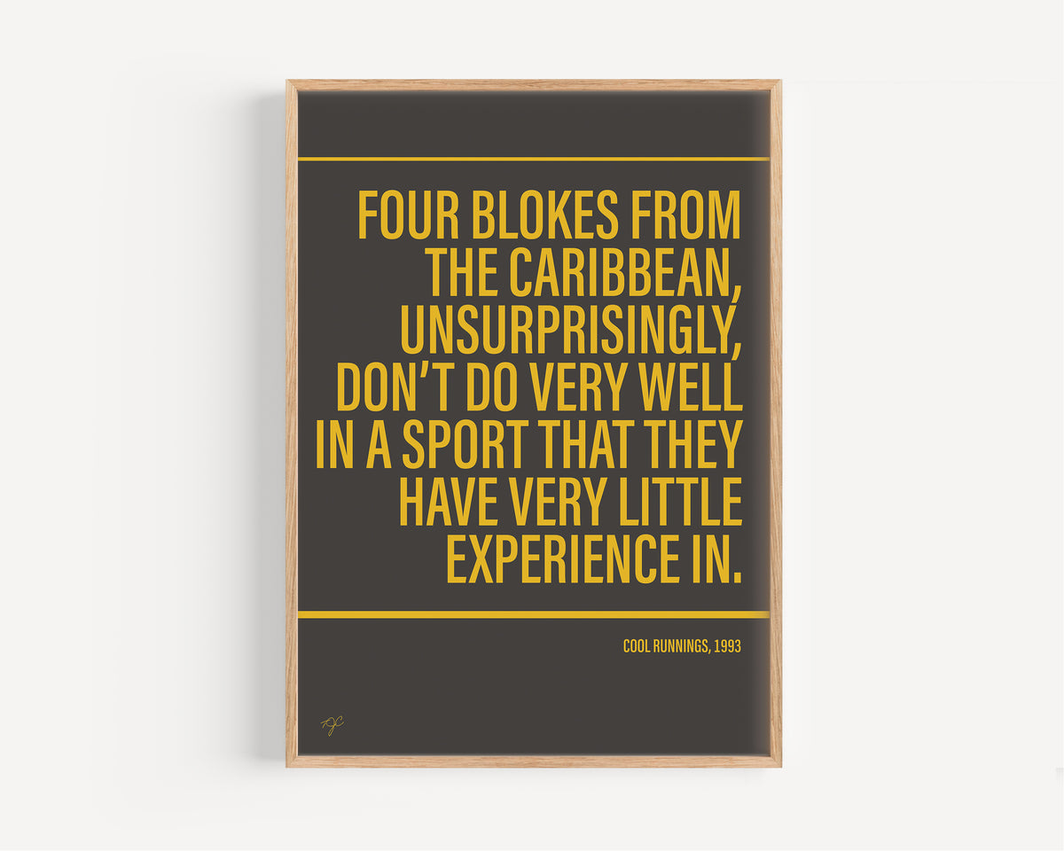 Cool Runnings Alternative TV and Film Print | UK Wall Art
