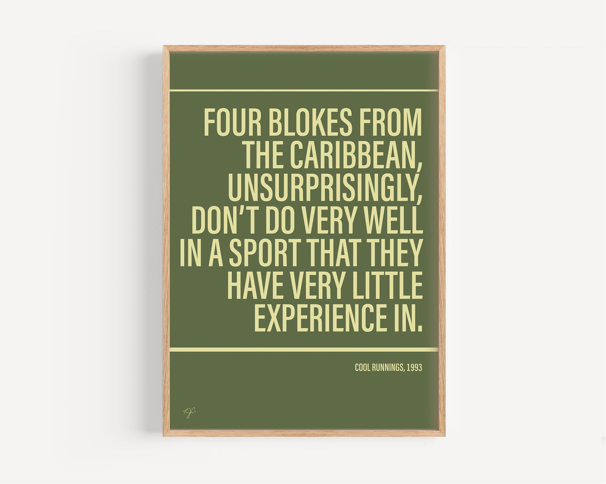 Cool Runnings Alternative TV and Film Print | UK Wall Art