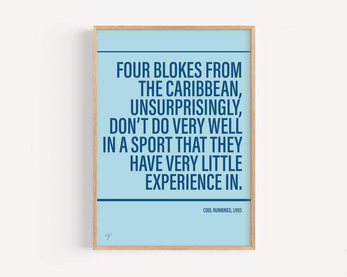 Cool Runnings Alternative TV and Film Print | UK Wall Art