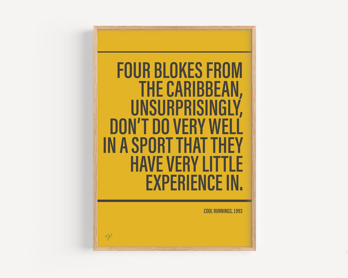 Cool Runnings Alternative TV and Film Print | UK Wall Art