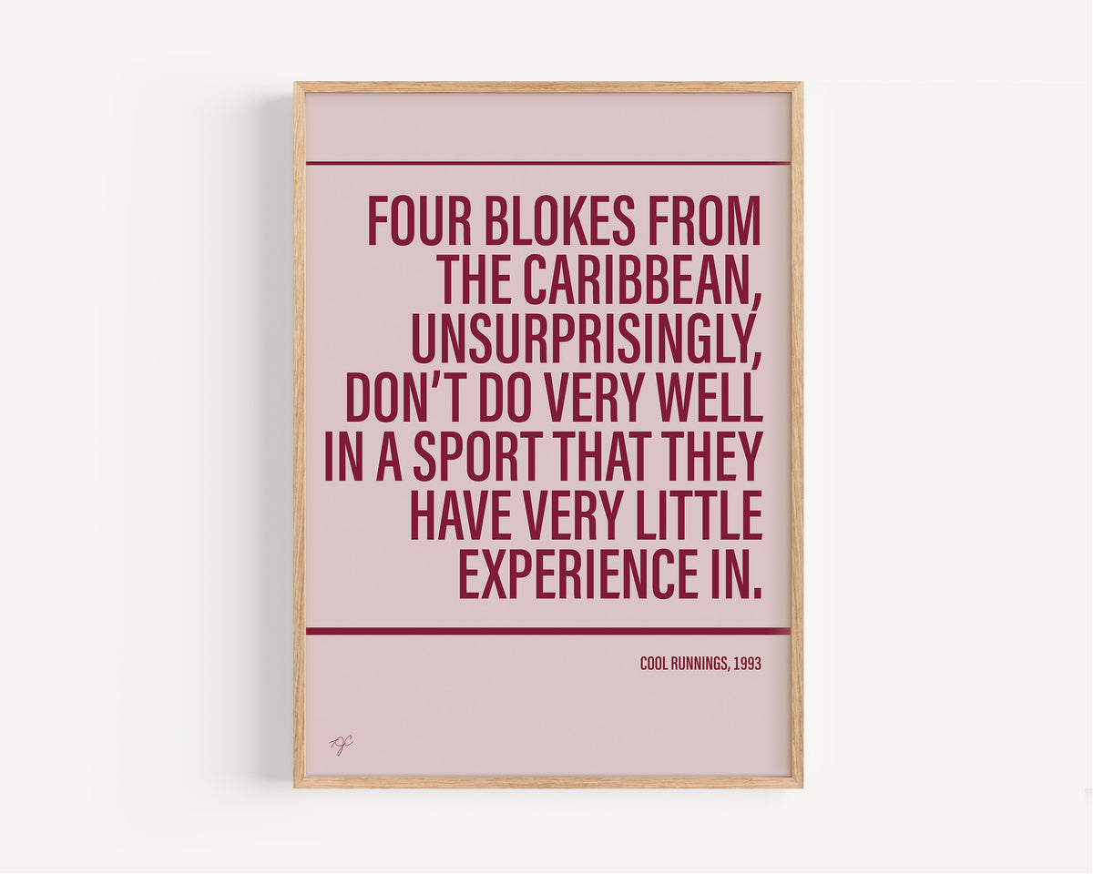Cool Runnings Alternative TV and Film Print | UK Wall Art