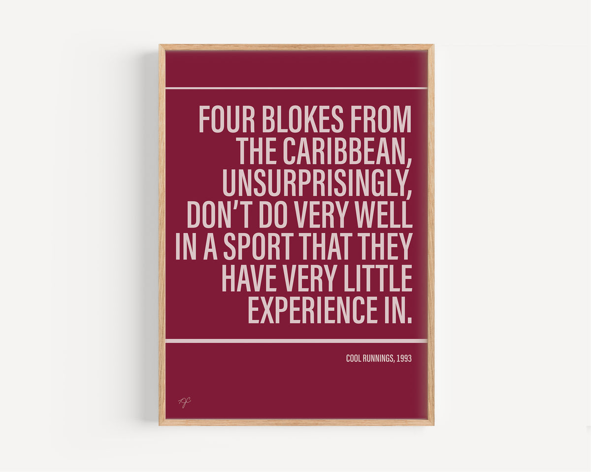 Cool Runnings Alternative TV and Film Print | UK Wall Art