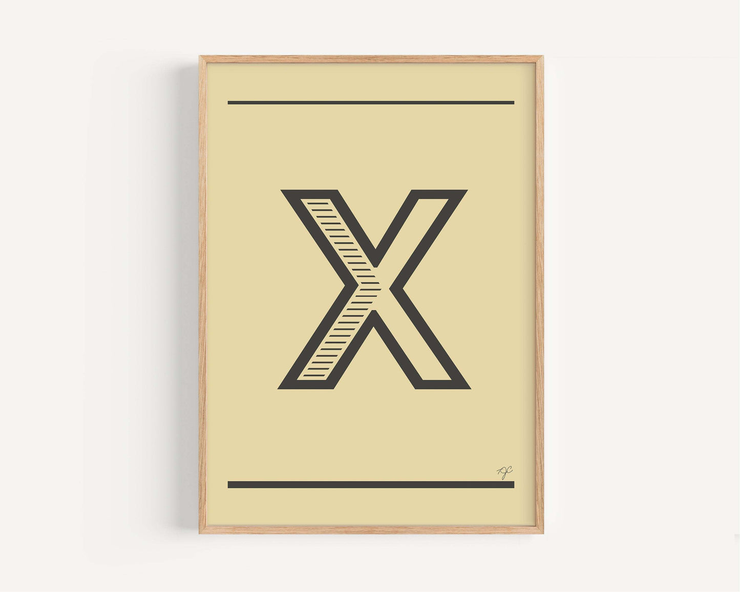 "X" – The Alphabet Print Collection