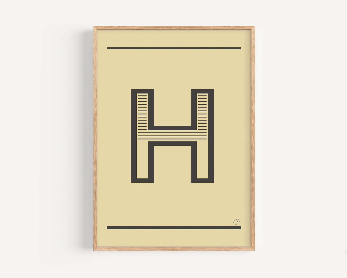 "H" – The Alphabet Print Collection
