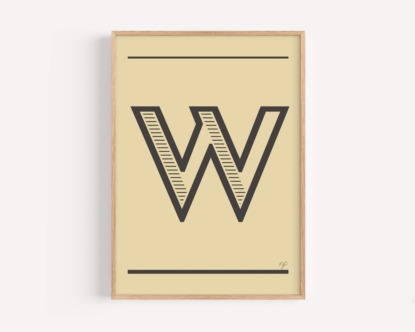 "W" – The Alphabet Print Collection