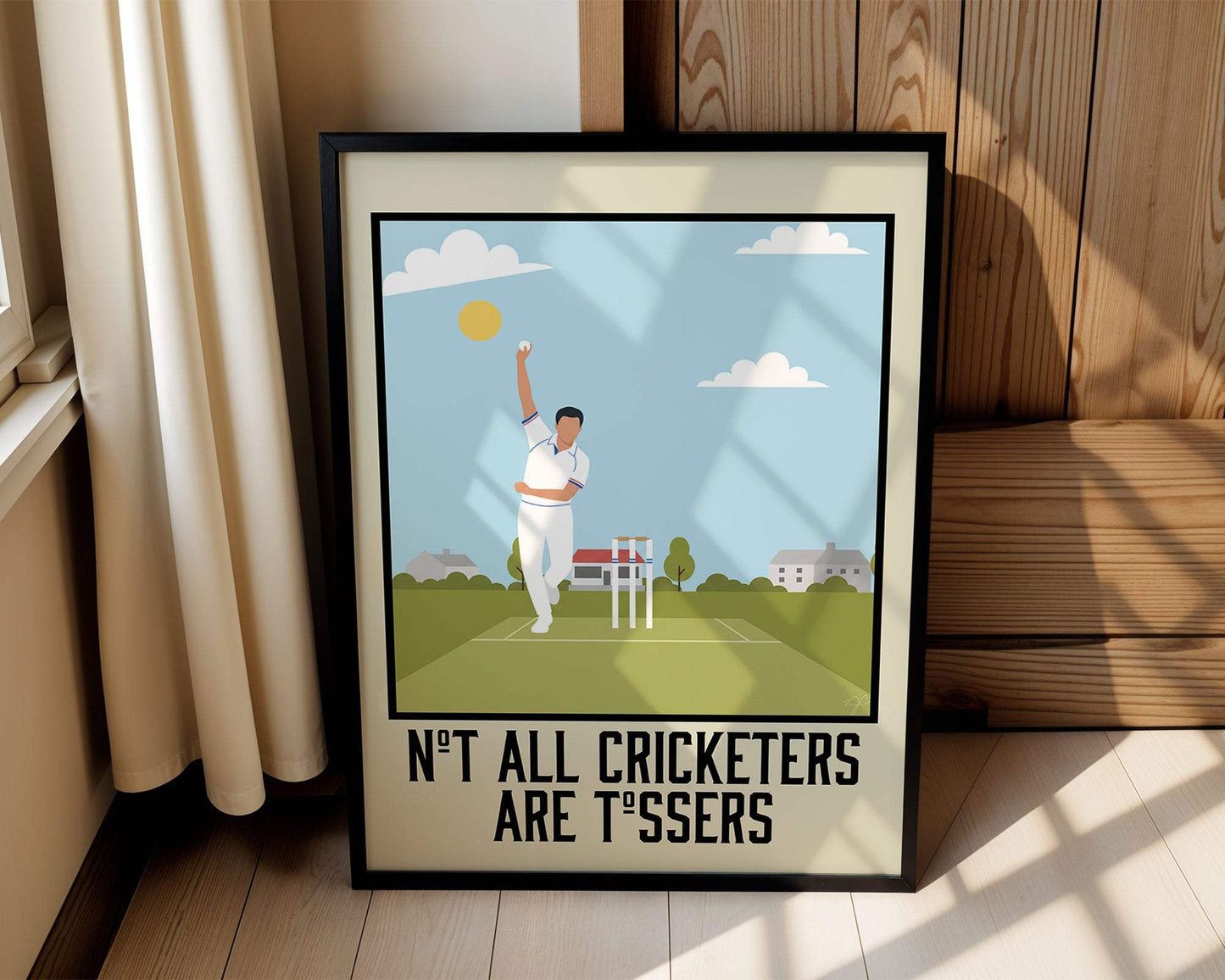 Not all Cricketers are Tossers - Wall Art Print