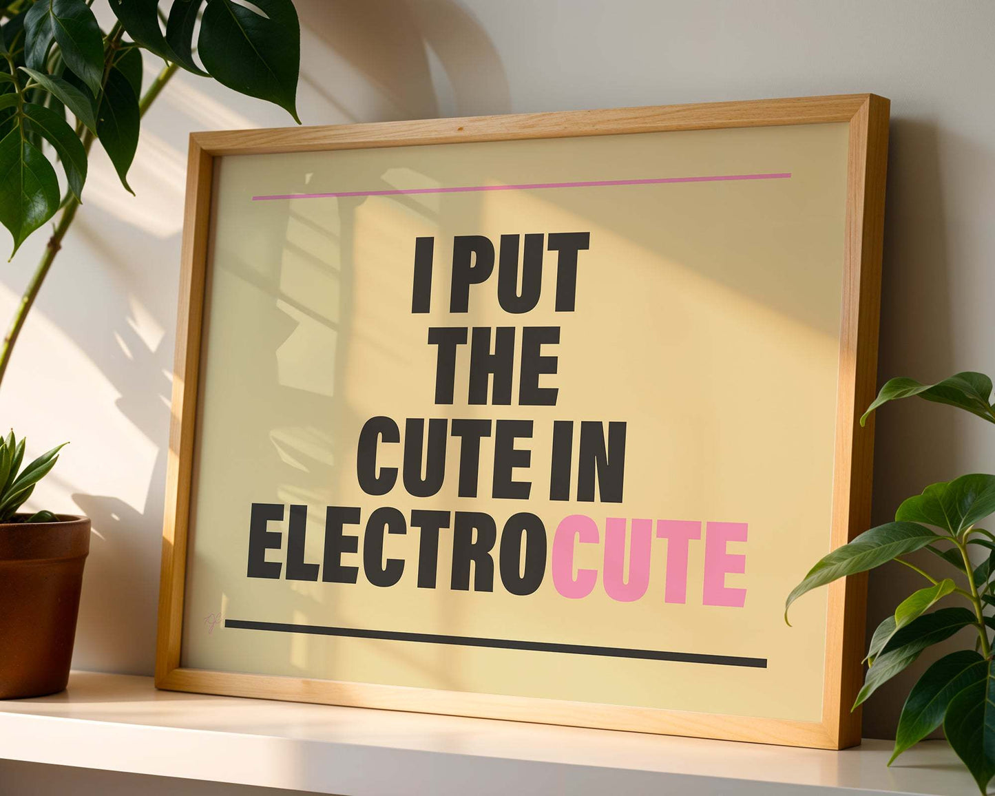 "I put the Cute in Electrocute" - Wall Art Print