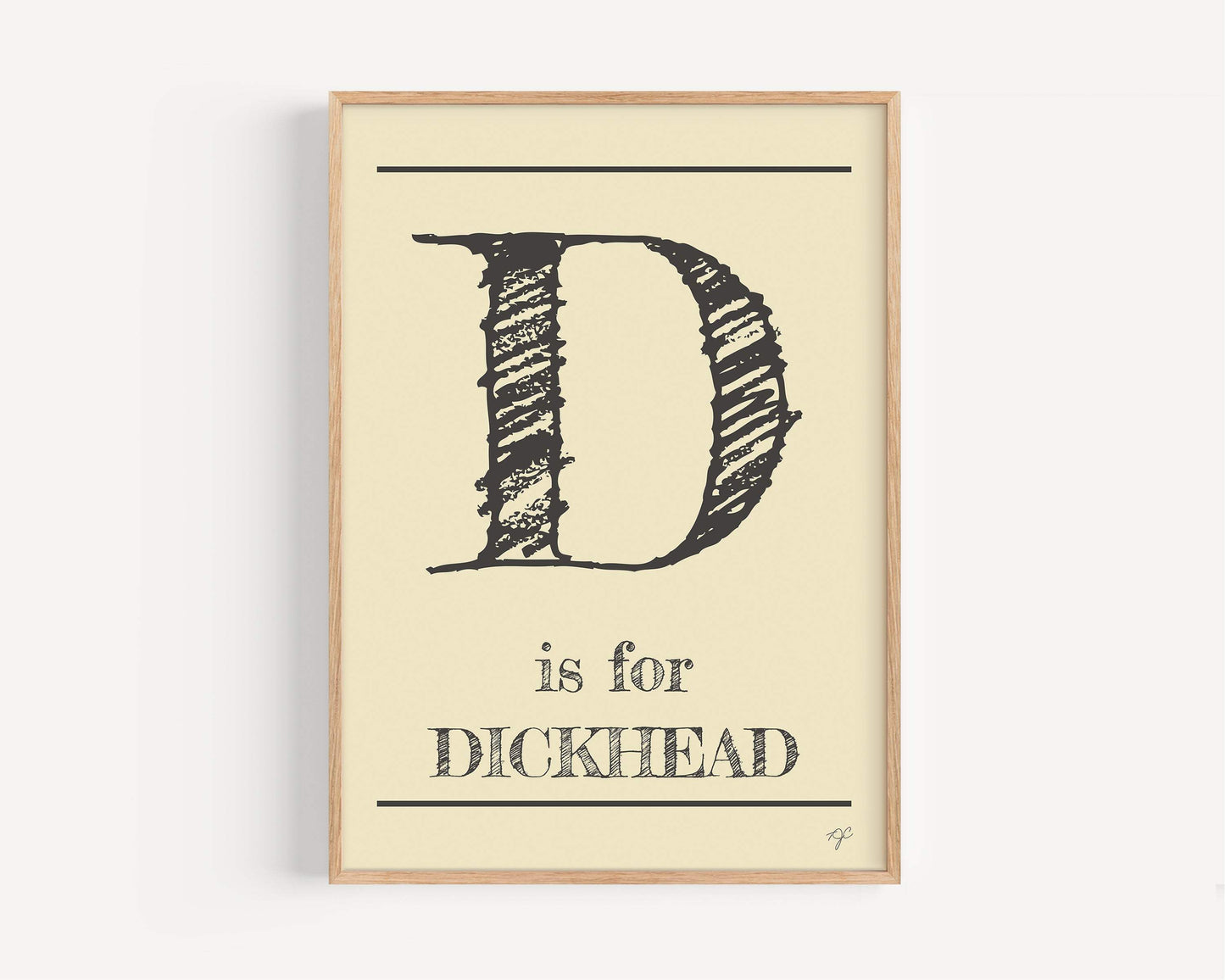 D is for... Alphabet Wall Art Print