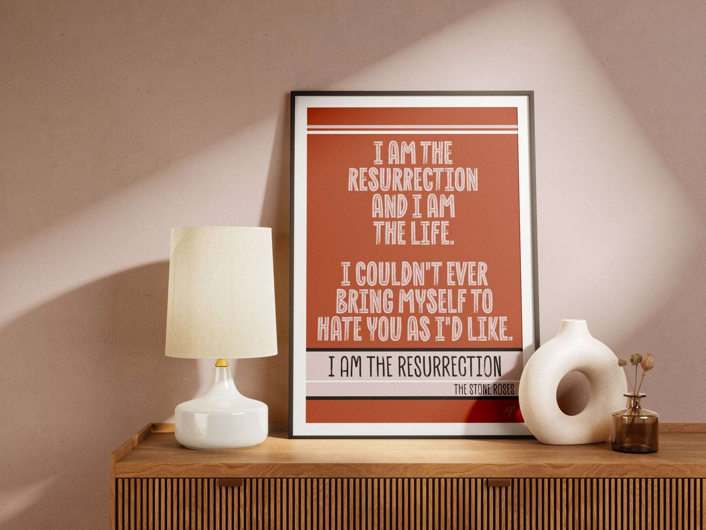 I am the Resurrection print - The Stone Roses - Striped Circle