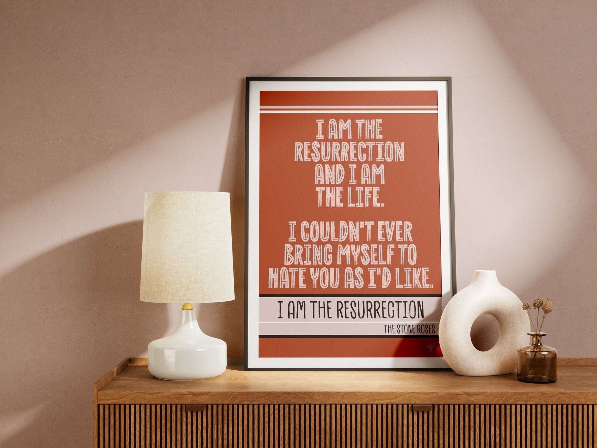 I am the Resurrection print - The Stone Roses - Striped Circle
