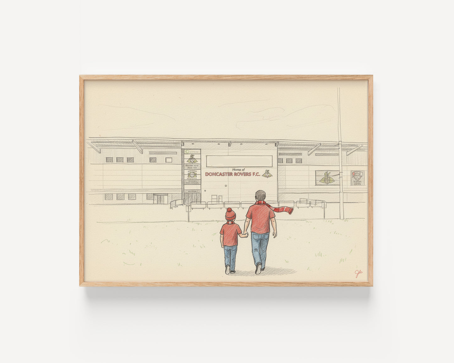 Doncaster Rovers FC Eco-Power Stadium football wall art print
