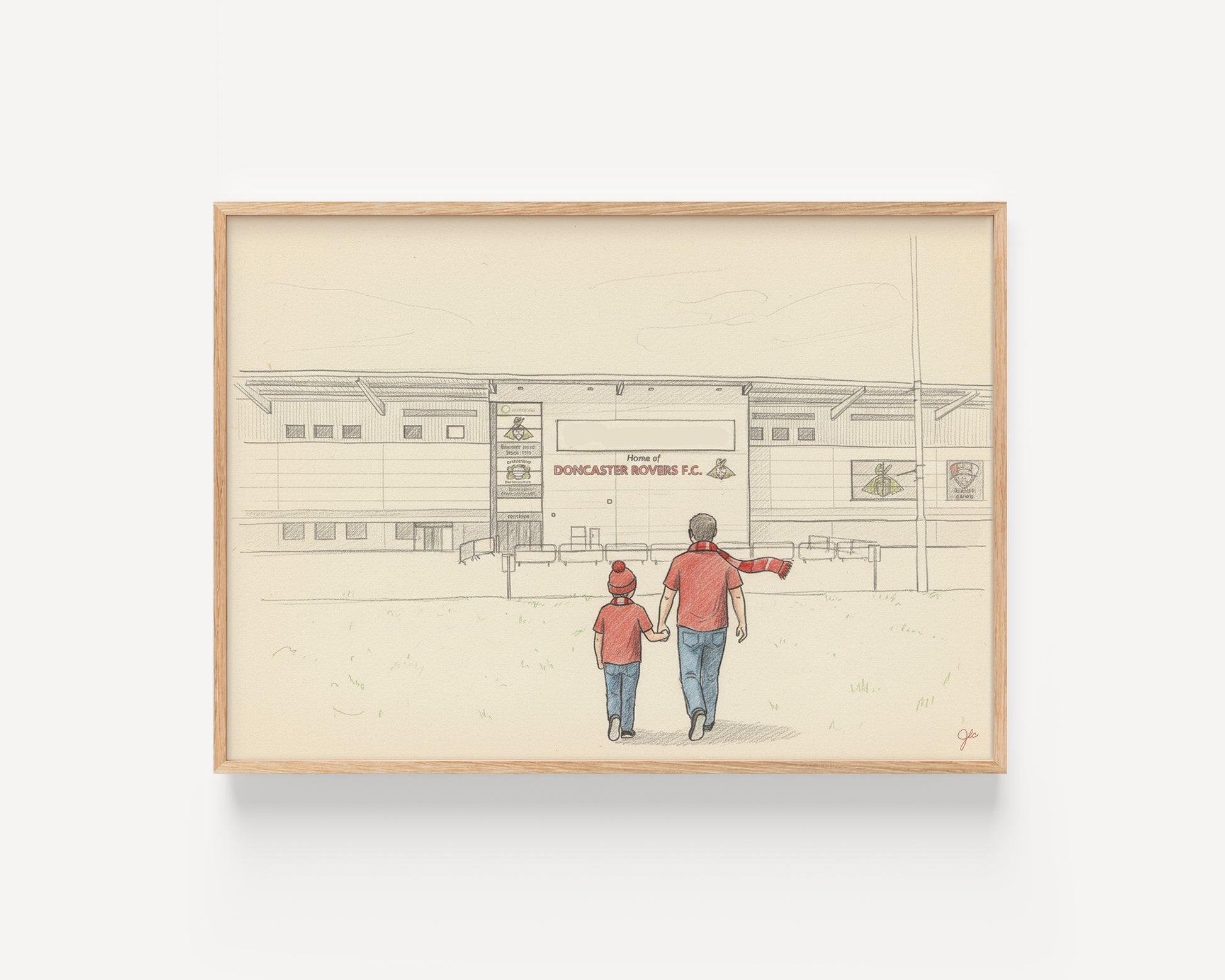 Doncaster Rovers FC Eco-Power Stadium football wall art print