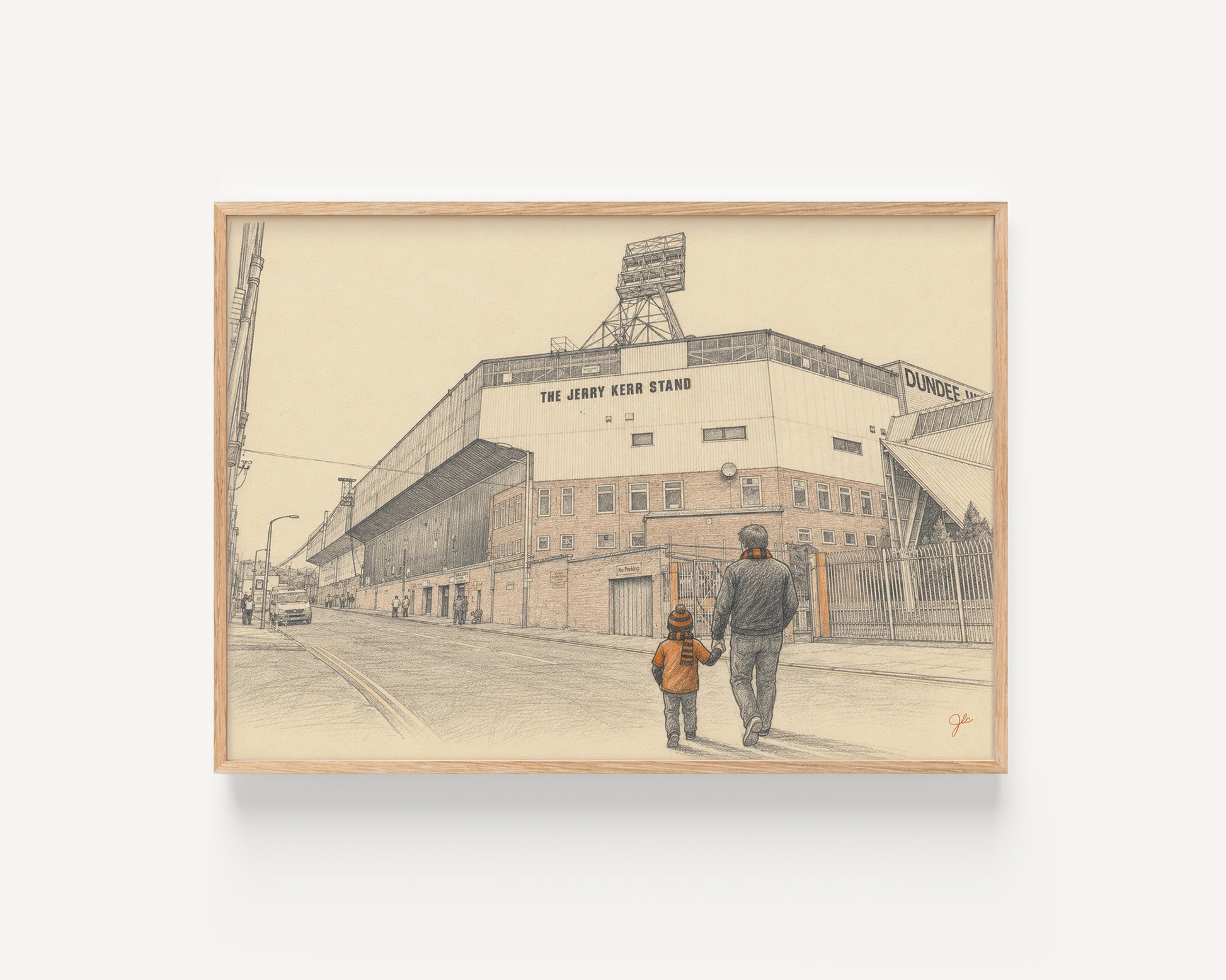 Dundee United FC Tannadice Park football wall art print