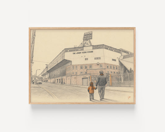 Dundee United FC Tannadice Park football wall art print