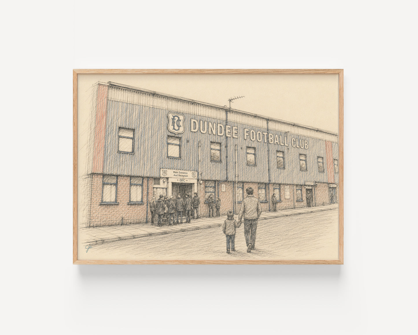 Dundee FC Dens Park football wall art print