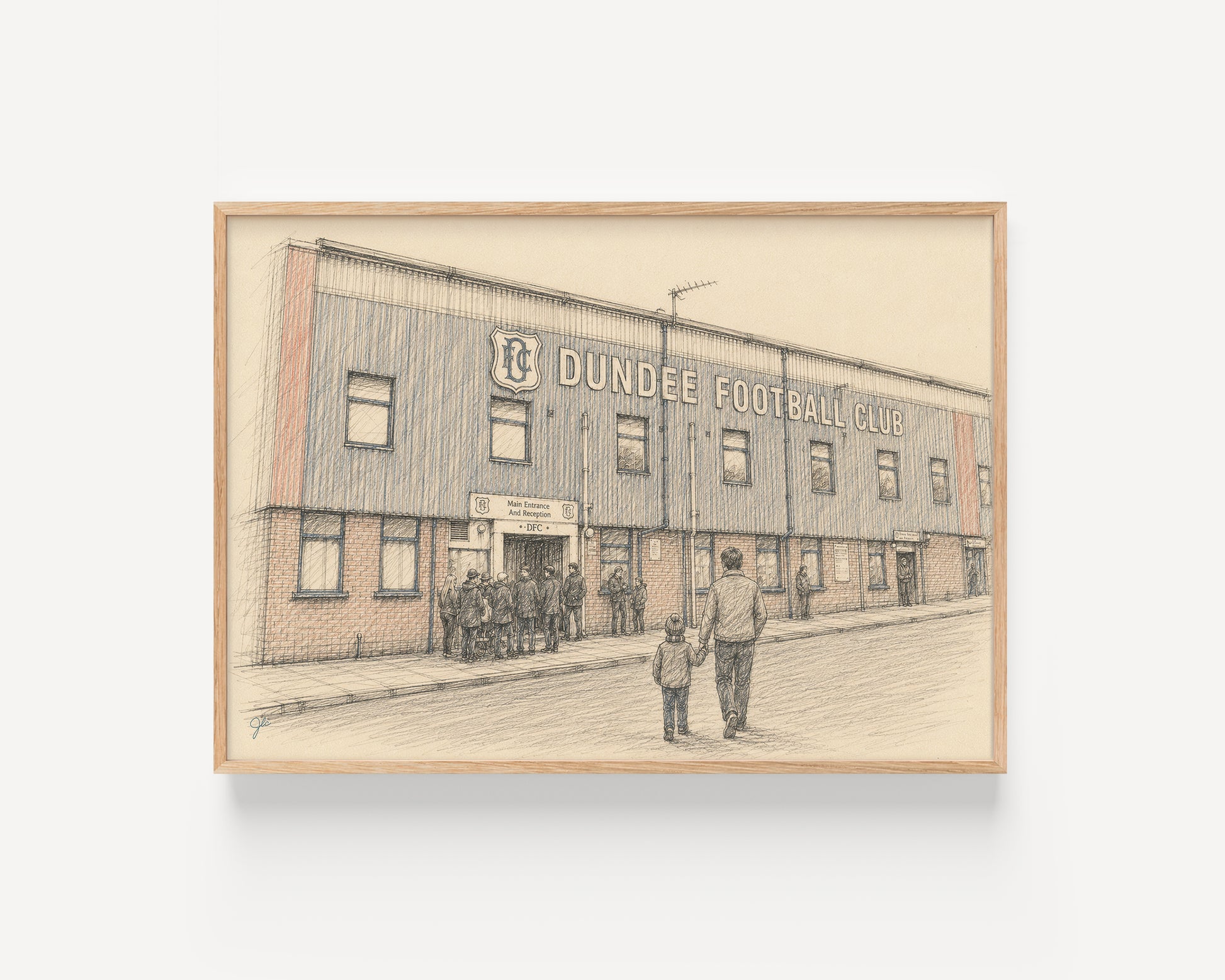 Dundee FC Dens Park football wall art print