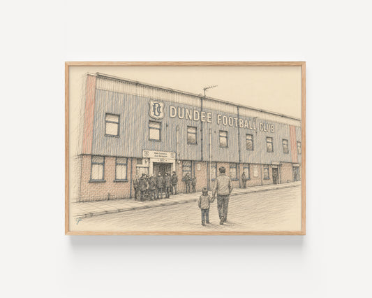 Dundee FC Dens Park football wall art print