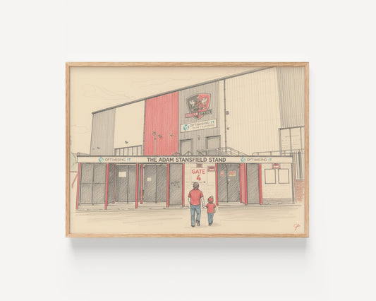 "Grecian Pride" Exeter City FC Football Wall Art Print | UK