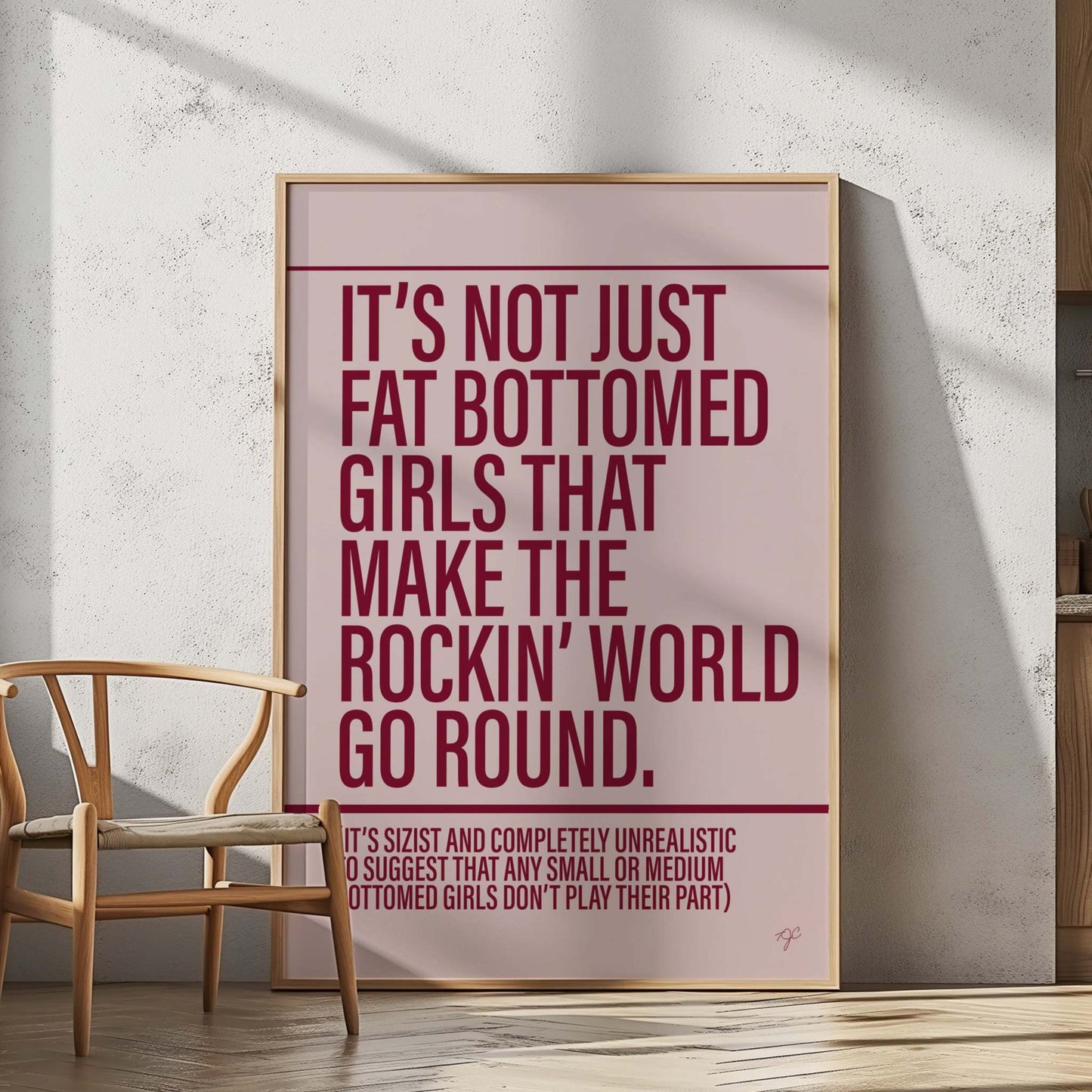 Fat Bottomed Girls print