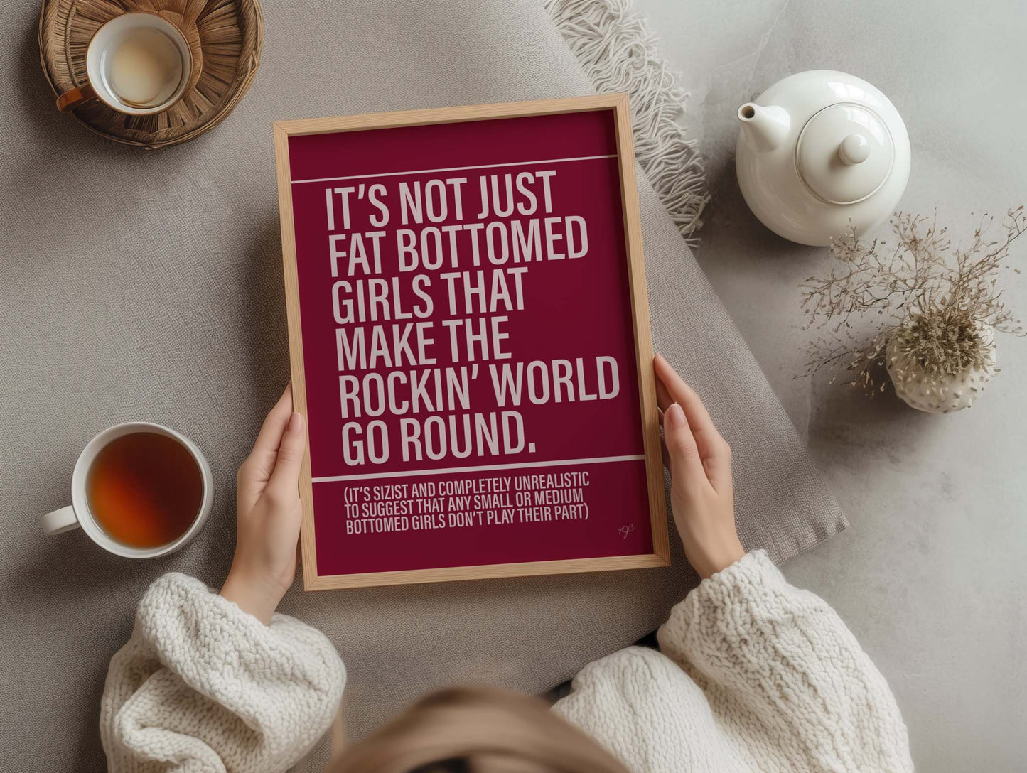 Fat Bottomed Girls print