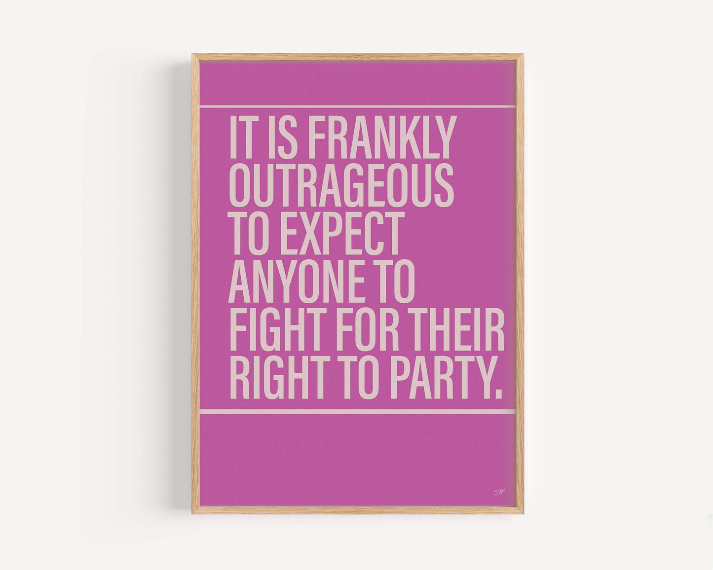Fight for the Right Alternative Lyrics Music Print | UK Wall Art