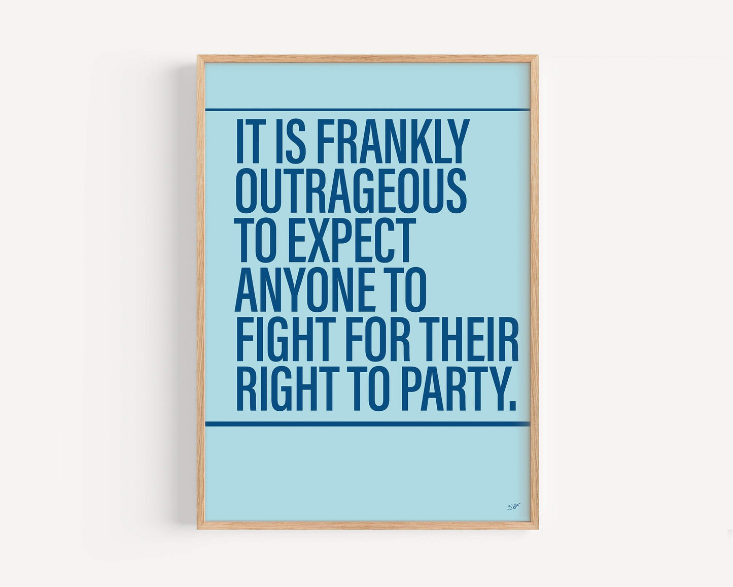 Fight for the Right Alternative Lyrics Music Print | UK Wall Art