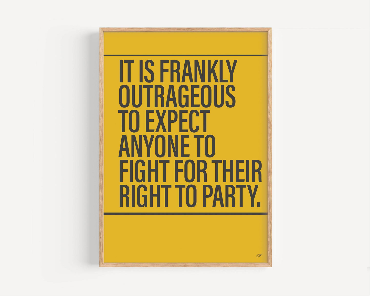 Fight for the Right Alternative Lyrics Music Print | UK Wall Art