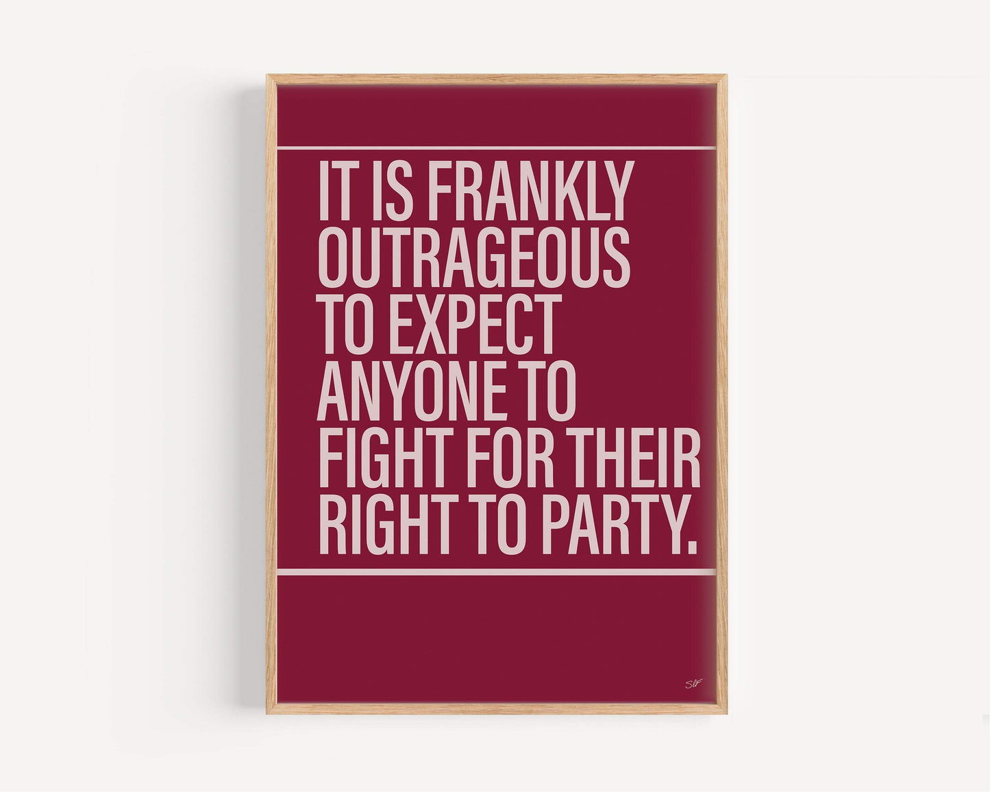Fight for the Right Alternative Lyrics Music Print | UK Wall Art