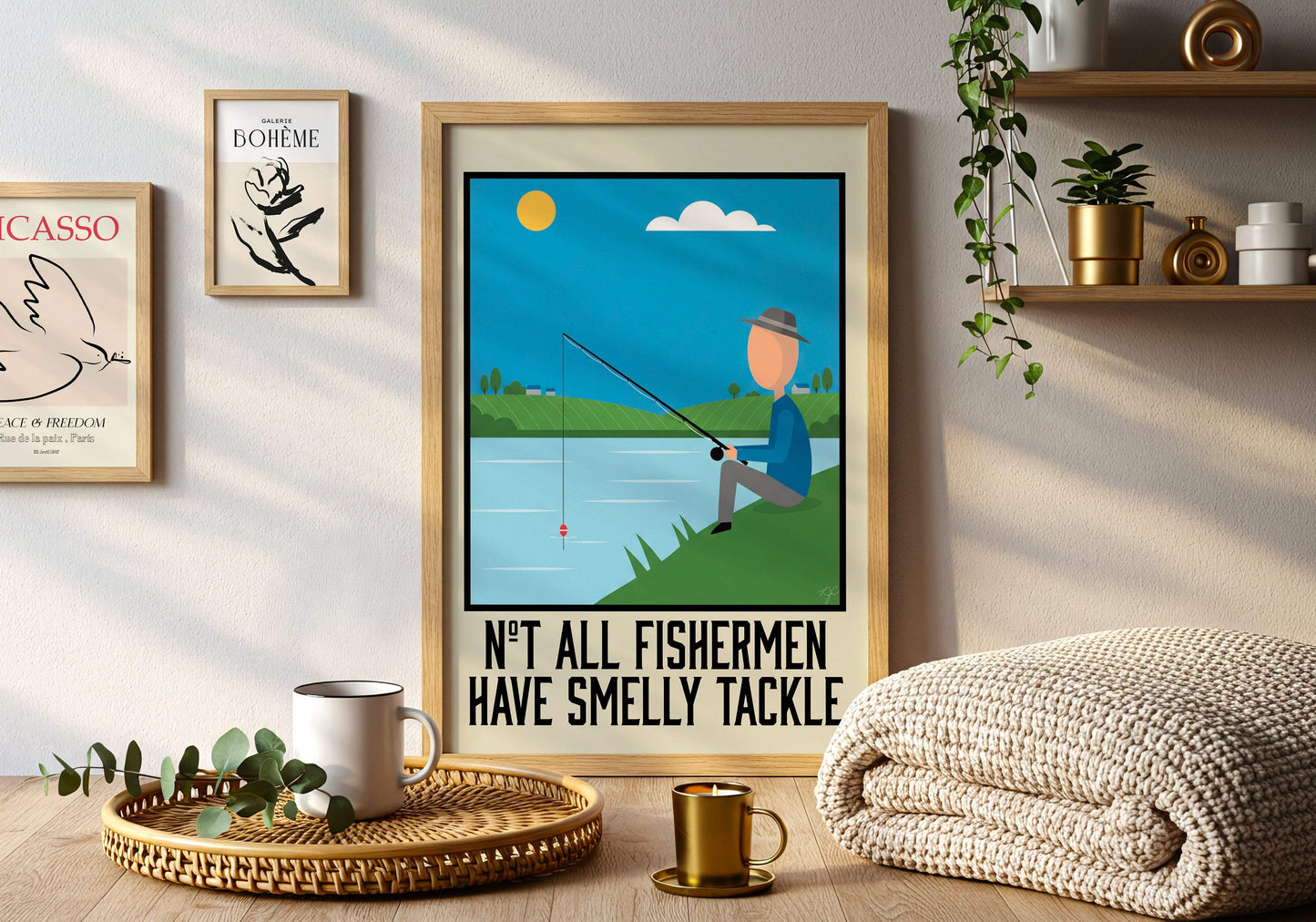 Not all Fishermen Smell - Wall Art Print