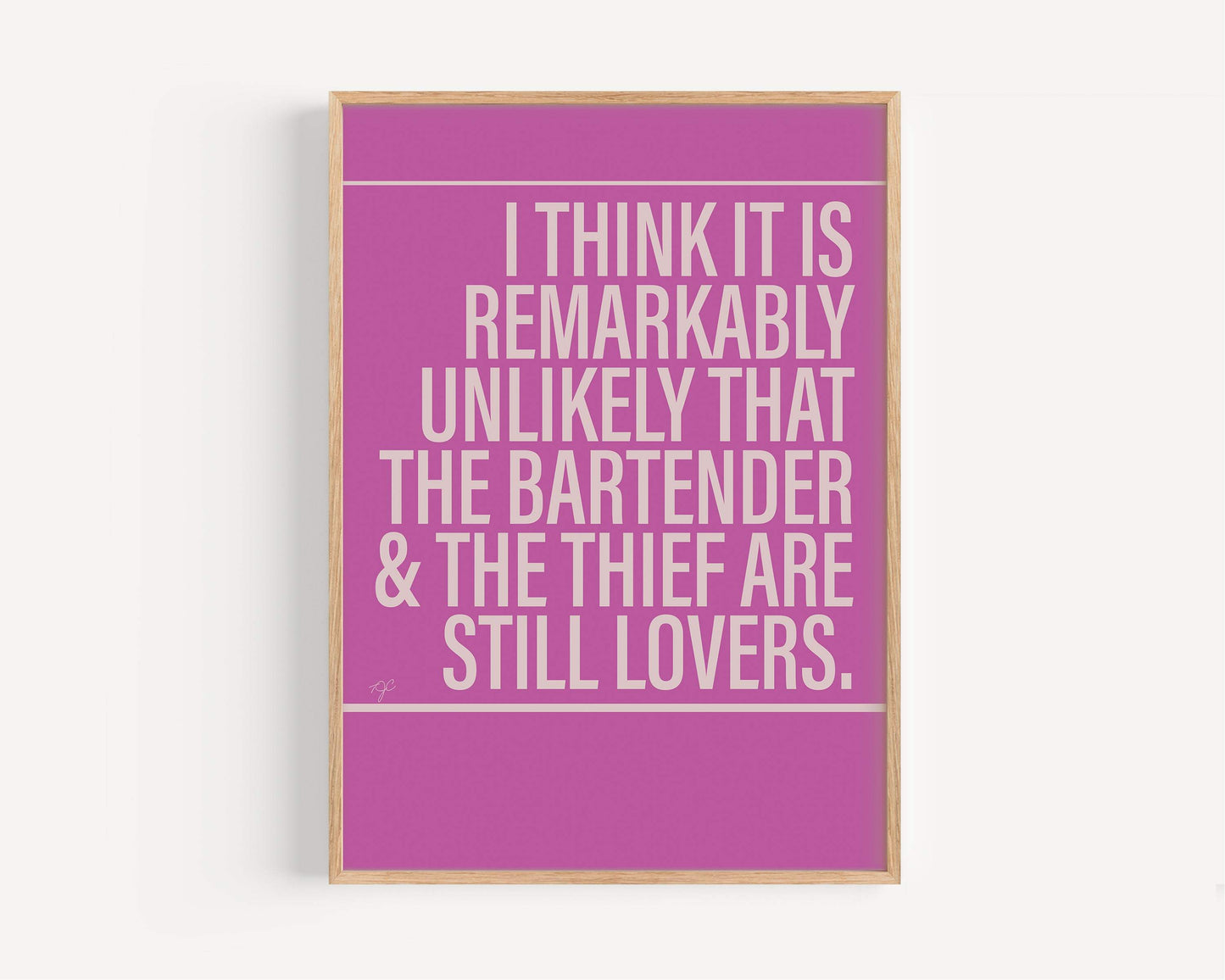 The Bartender and The Thief Stereophonics Alternative Lyrics Music Print | Song Lyric Wall Art UK | Striped Circle