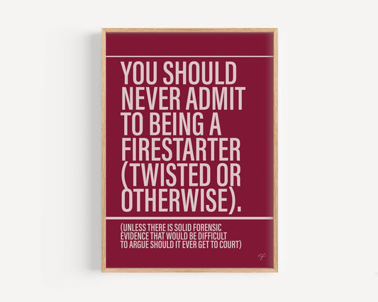 Firestarter print