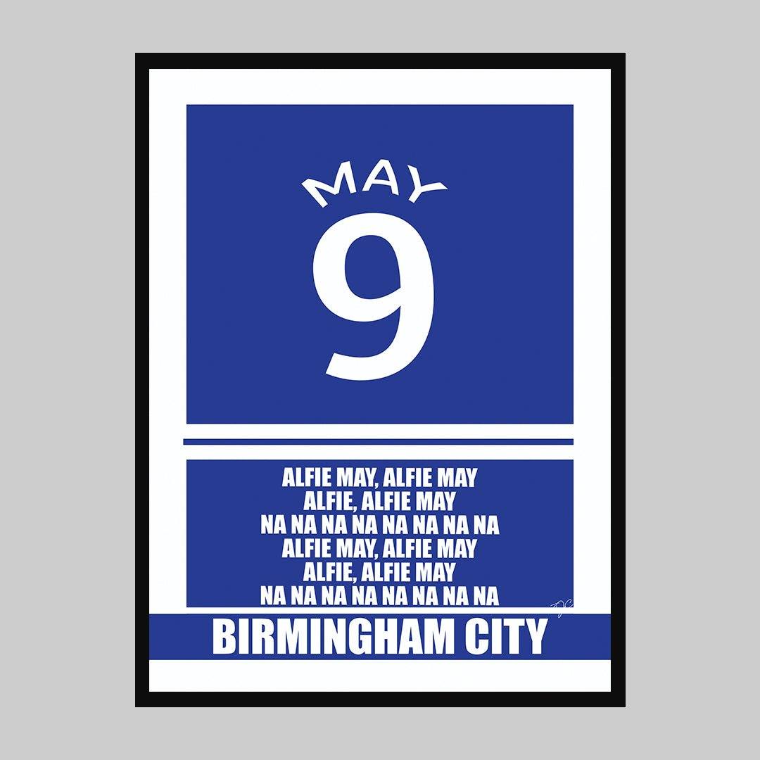 Birmingham City Alfie May print - Striped CircleA5 (148mm x 210mm)