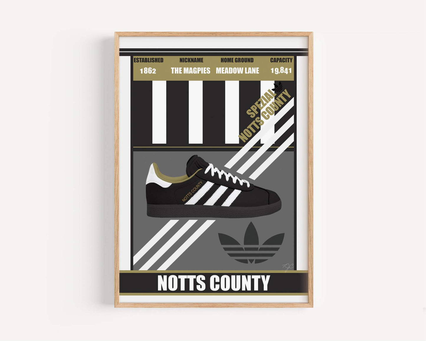 Notts County Spezial print on high quality matte luxury fine art paper