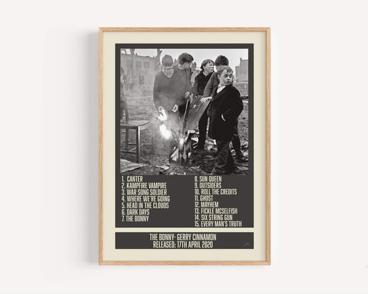 The Bonny Gerry Cinnamon album print printed on luxury matte art paper