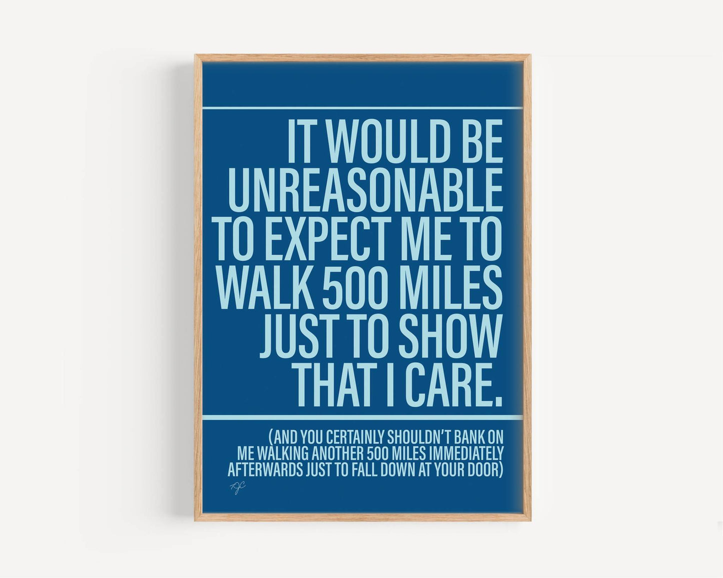 500 Miles - Framed Print